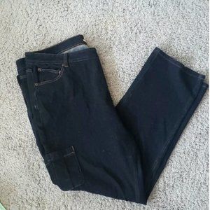 LL Bean Classic Fit dark wash jeans size 20 reg